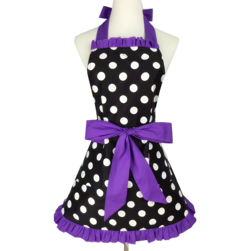 Polka Dot Ruffles & Bows Apron