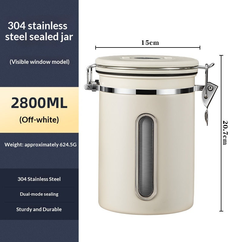 Coffee Bean Airtight Storage Can-One-way Vent