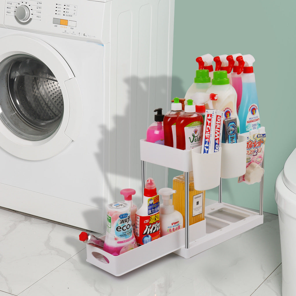 2-Tier Pullout Under Sink, Under Counter Storage Rack