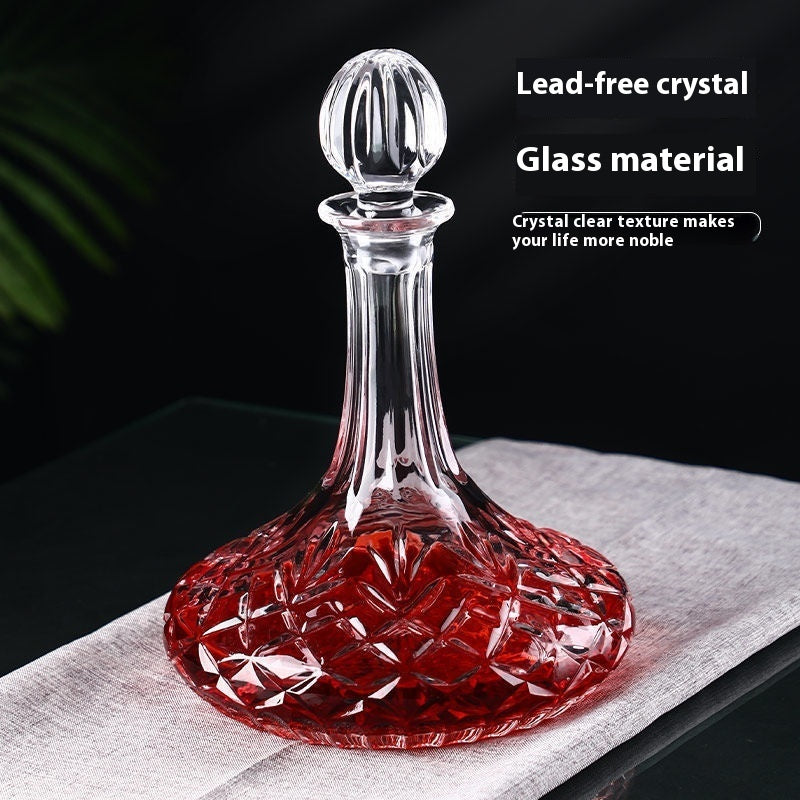 Crystal Wide Bottom Wine Decanter