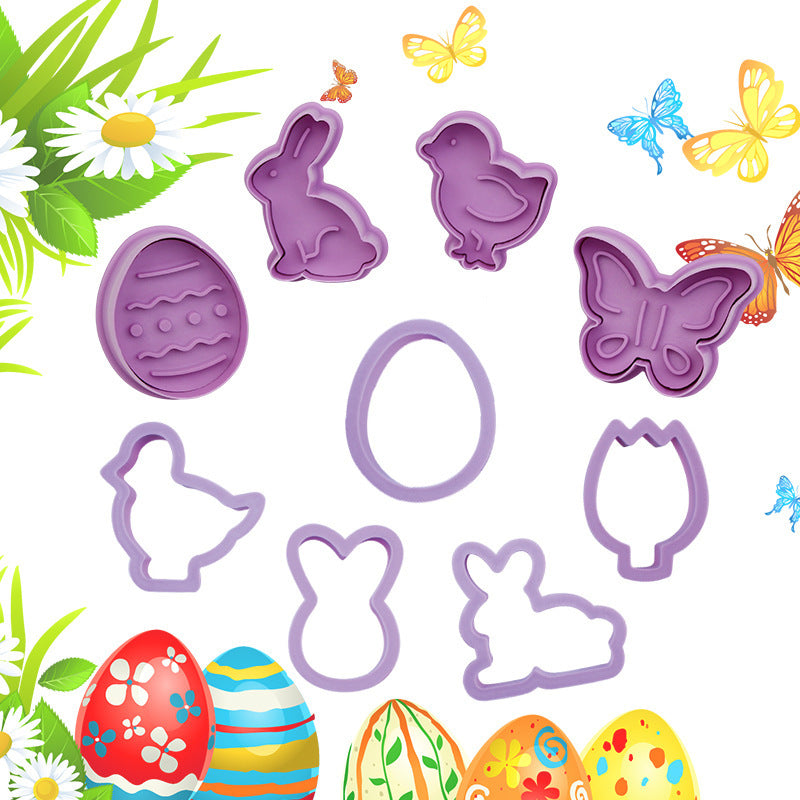 Easter Cookie Cutter-Press Set