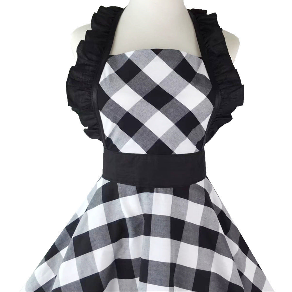 Buffalo Check & Ruffles Apron