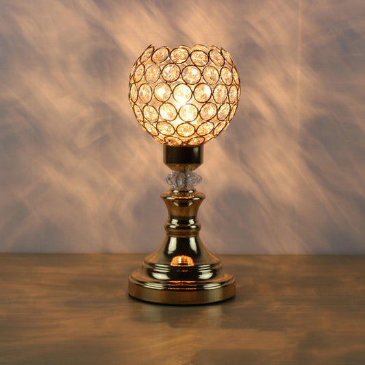 Crystal Cup Candlestick Table Lamp