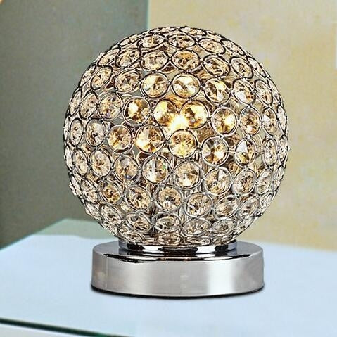 Stemless Crystal Globe Table Lamp