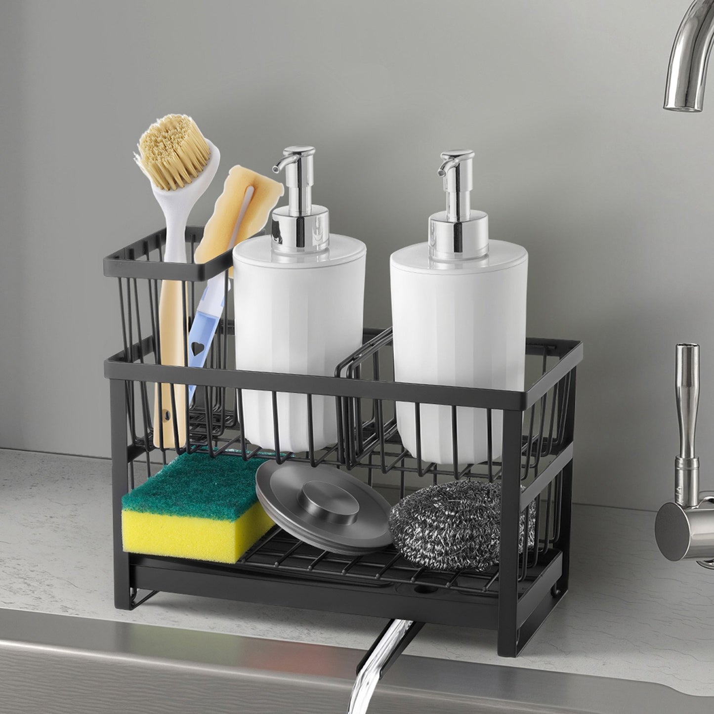 Kitchen Sink Cleaning Organizer