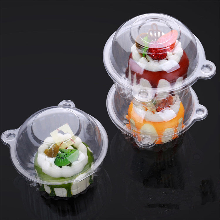 200PC Closed Clear Plastic Dessert Cups