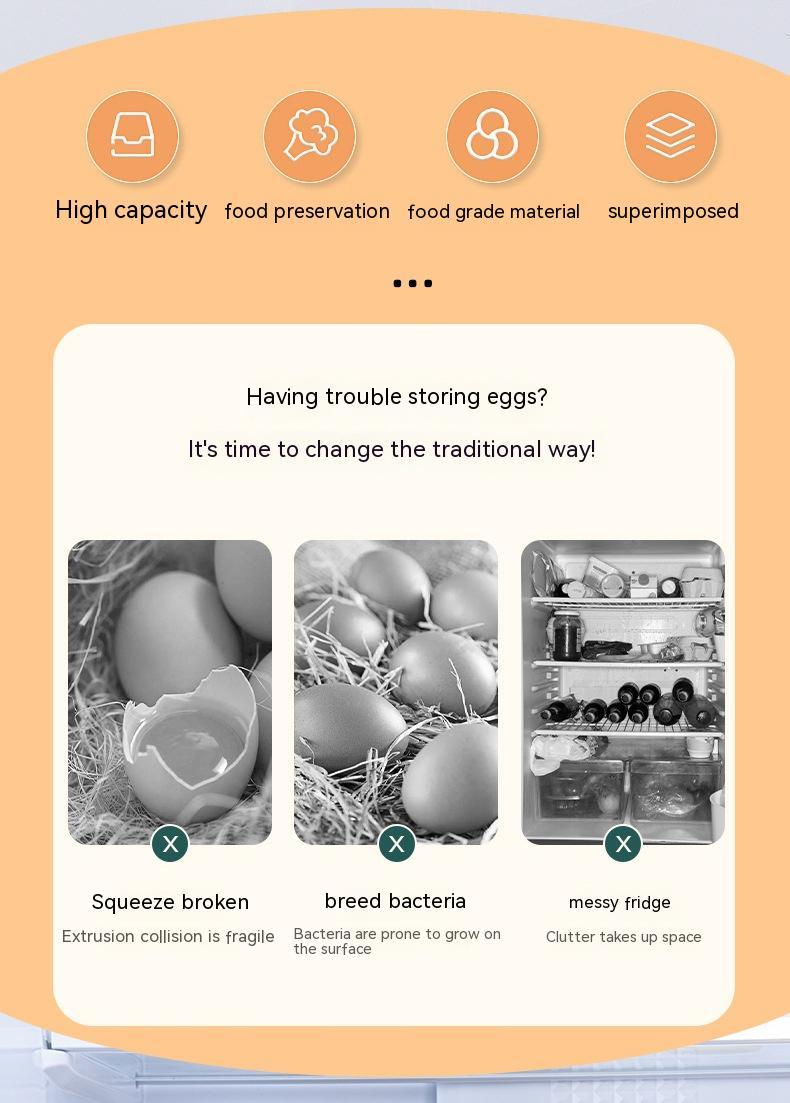 32 Egg Stackable Pull-Out Egg Crates