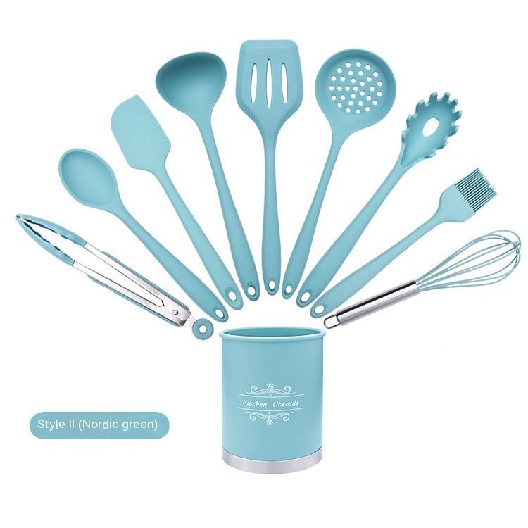 Silicone Baking Utensil Canister Sets