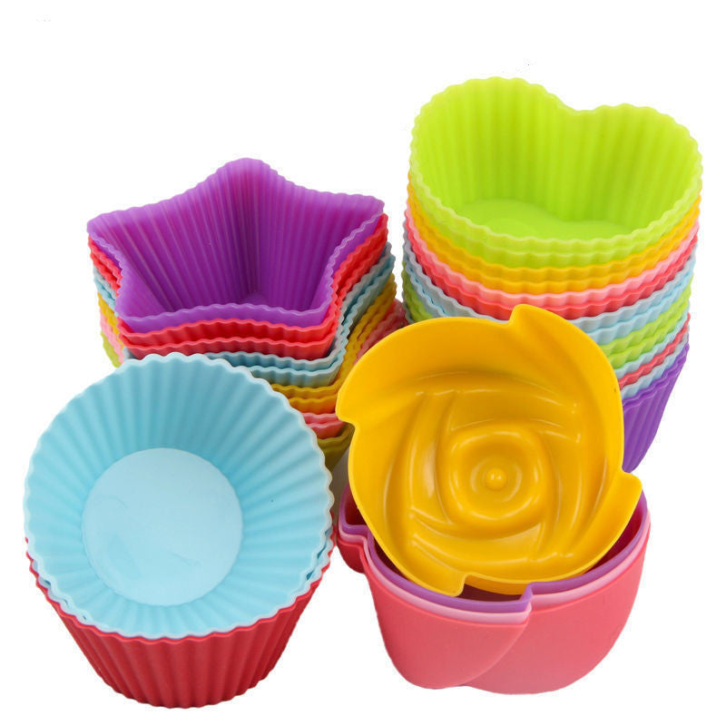 Silicone Cupcake  Liners-5 Shapes