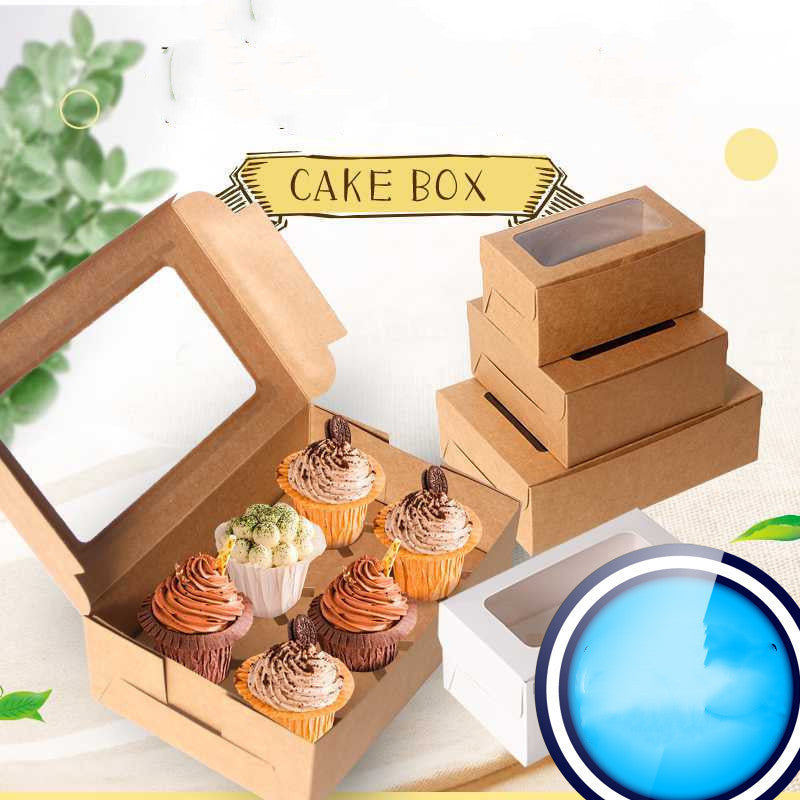 10PC Kraft Cupcake Boxes