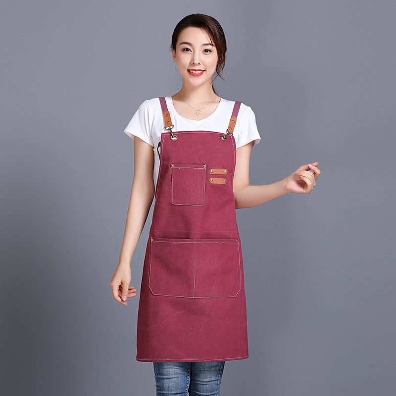 Heavy Canvas Denim Aprons with Big Pockets