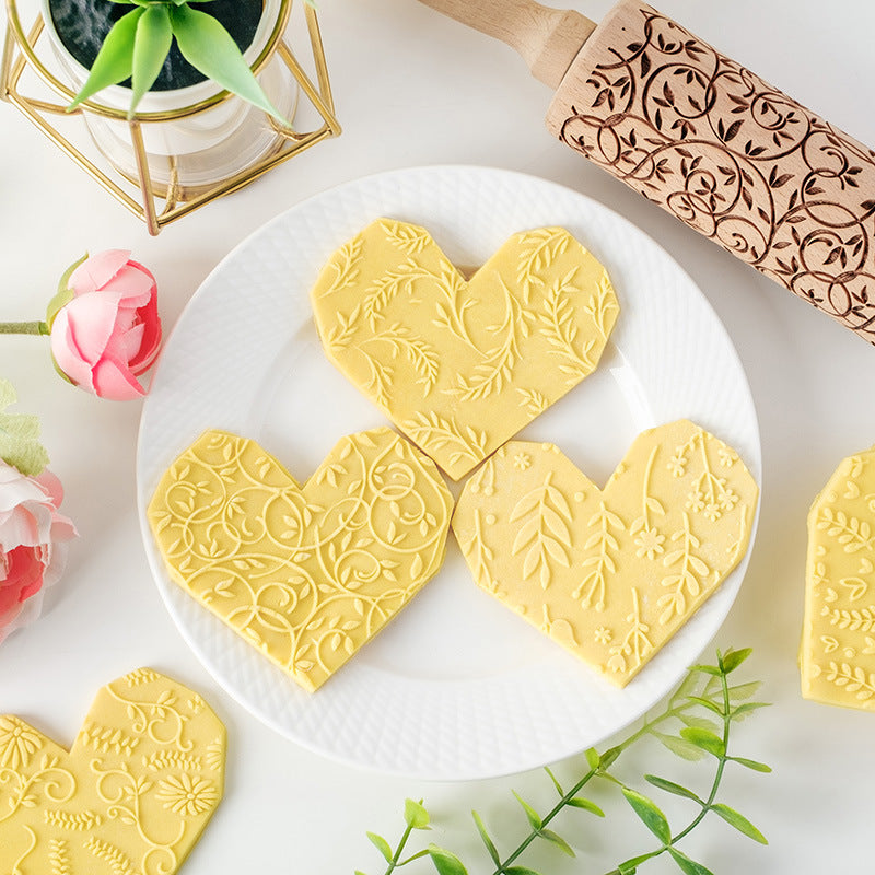 Botanical Embossed Rolling Pin