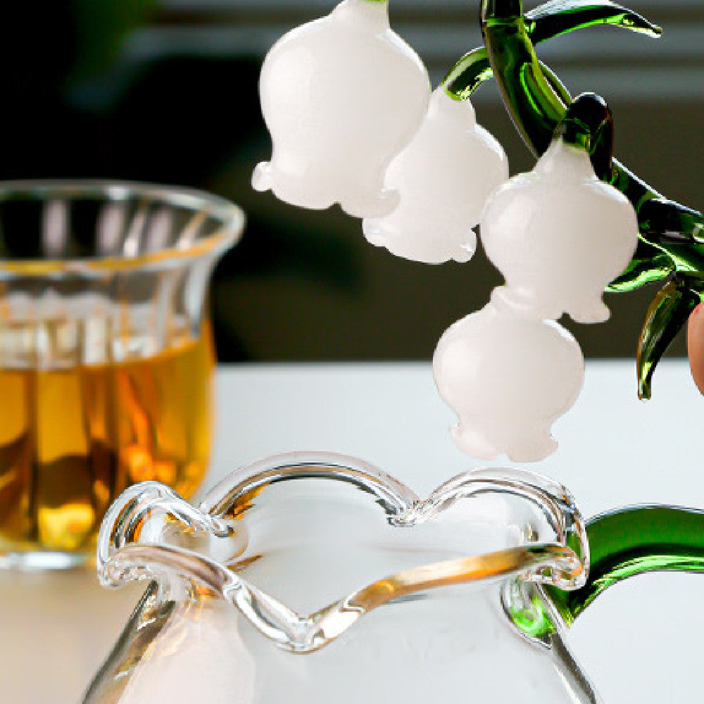 Bell Orchid Glass Tea Set