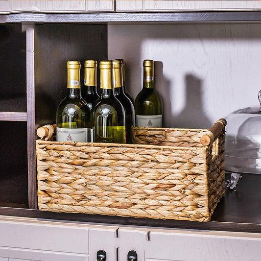 Rattan Storage Basket Organizer