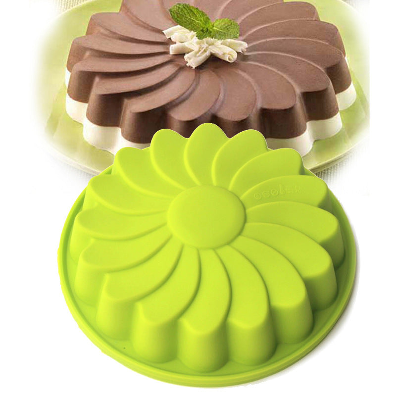 Whirled Sunflower Silicone Cake Mold