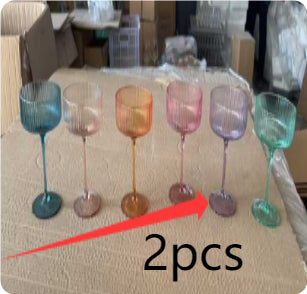 Reeded Coupe Glass with Gilt Edge Cocktail or Dessert Glass