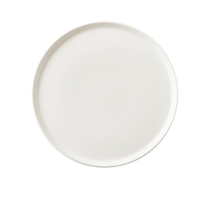 Round Nordic Style Matte Porcelain Serving Tray-Various Colors