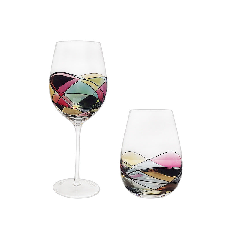 Stained Glass Wine Goblet