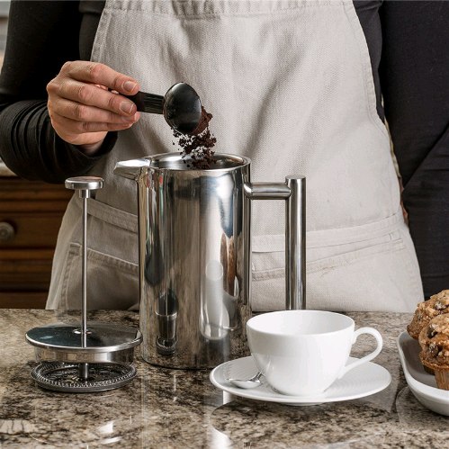 Polished Stainless Steel French Press