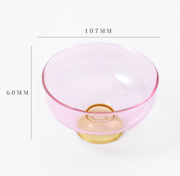 Colored Glass Dessert Bowls