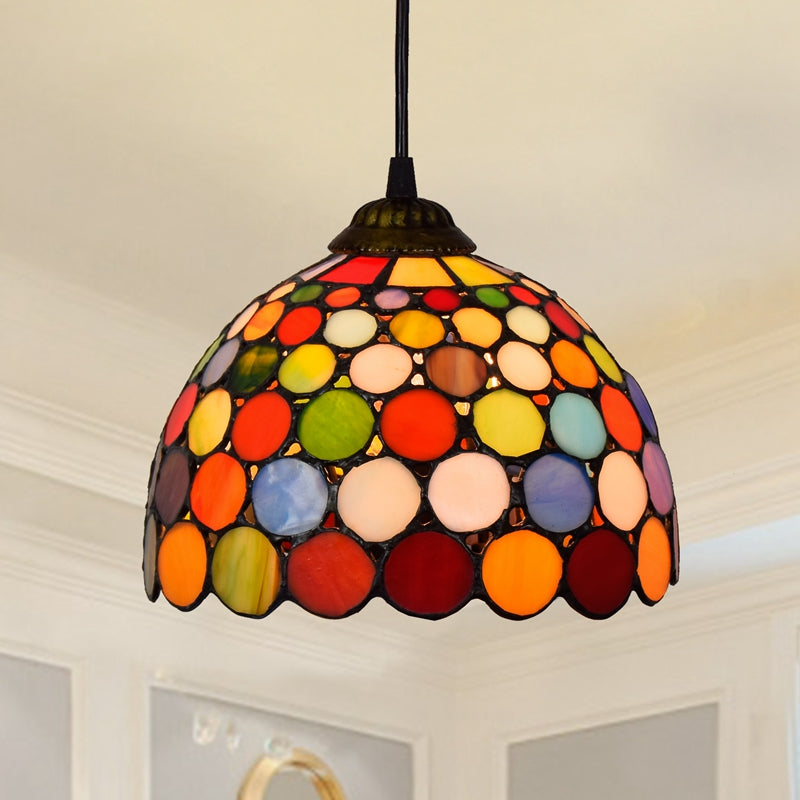 Tiffany Lamp: Stained Glass Pendant Light