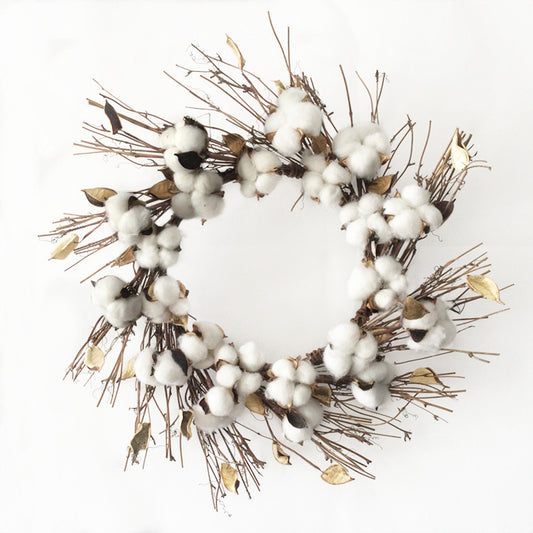 Cotton & Twig Wreath