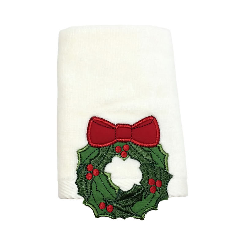 Christmas Linens: Embroidered Kitchen Tea Towels