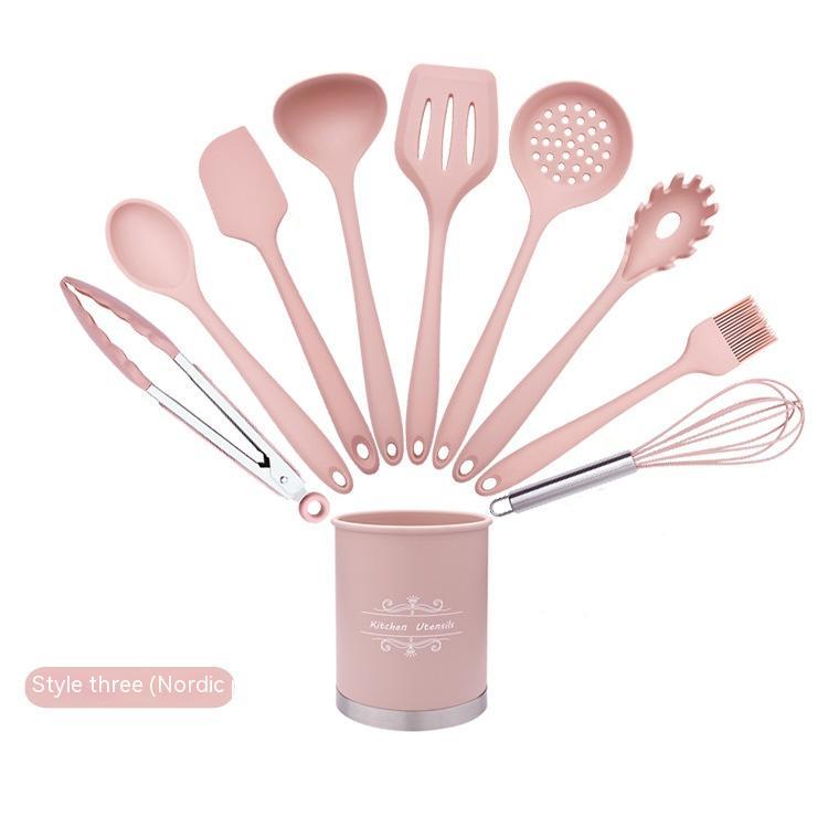 Silicone Baking Utensil Canister Sets