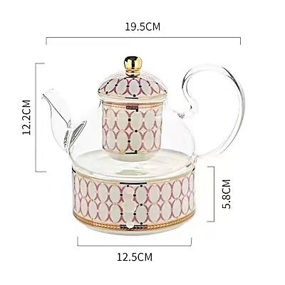 Ceramic & Glass Candle Teapot in 2 Designs