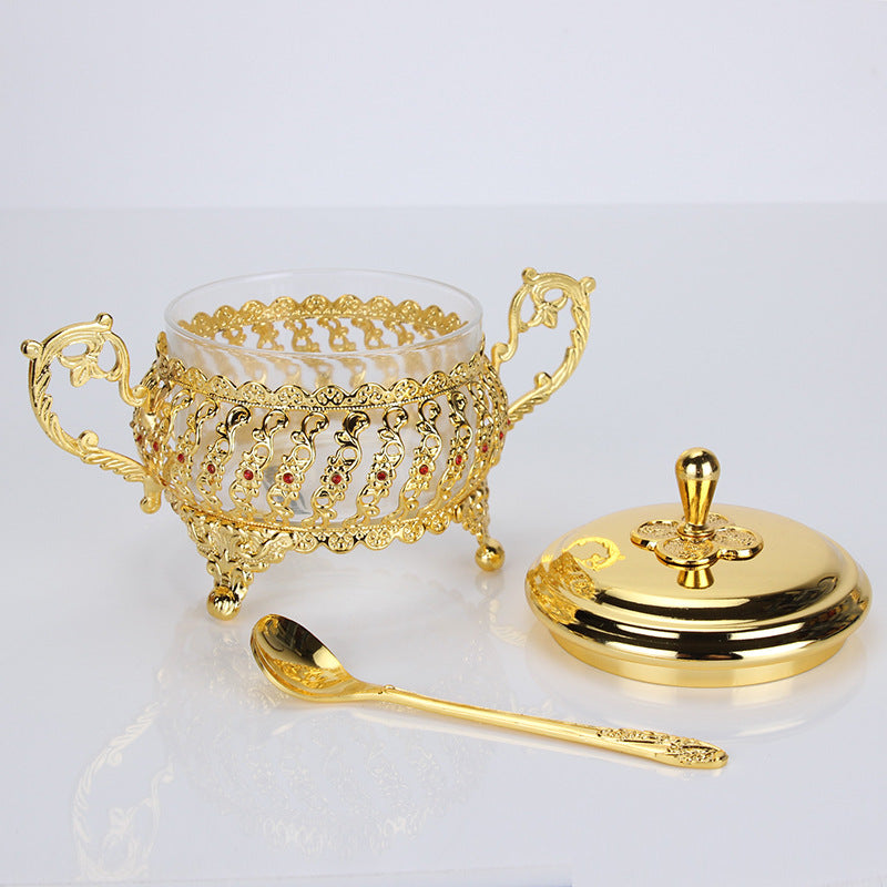 Serveware: Golden European Serving Jar