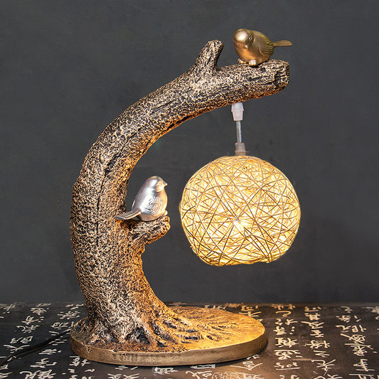 Woodland Tree Trunk Table Lamp