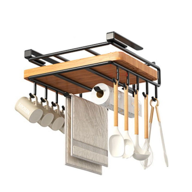2-Tier Cutting Board Rack-Under Shelf Mount with Extra for Accessories