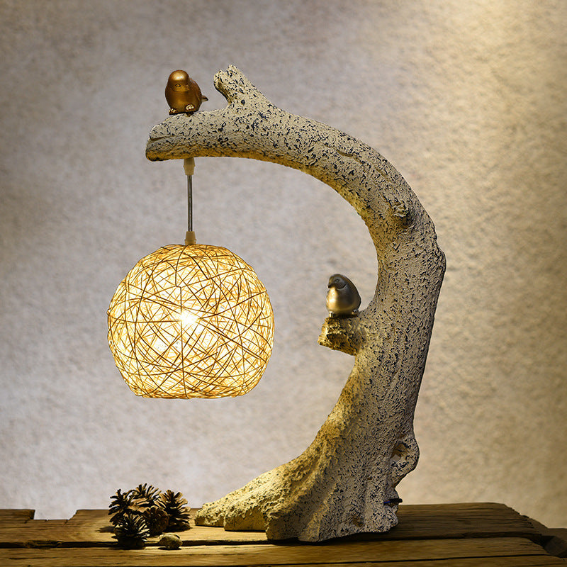 Woodland Tree Trunk Table Lamp