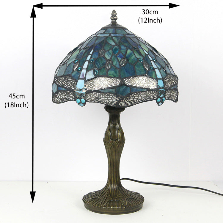 Green Dragonfly Tiffany Table Lamp