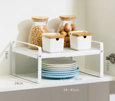 Multi-Tier Storage Rack for Countertop, Cabinets, Shelves