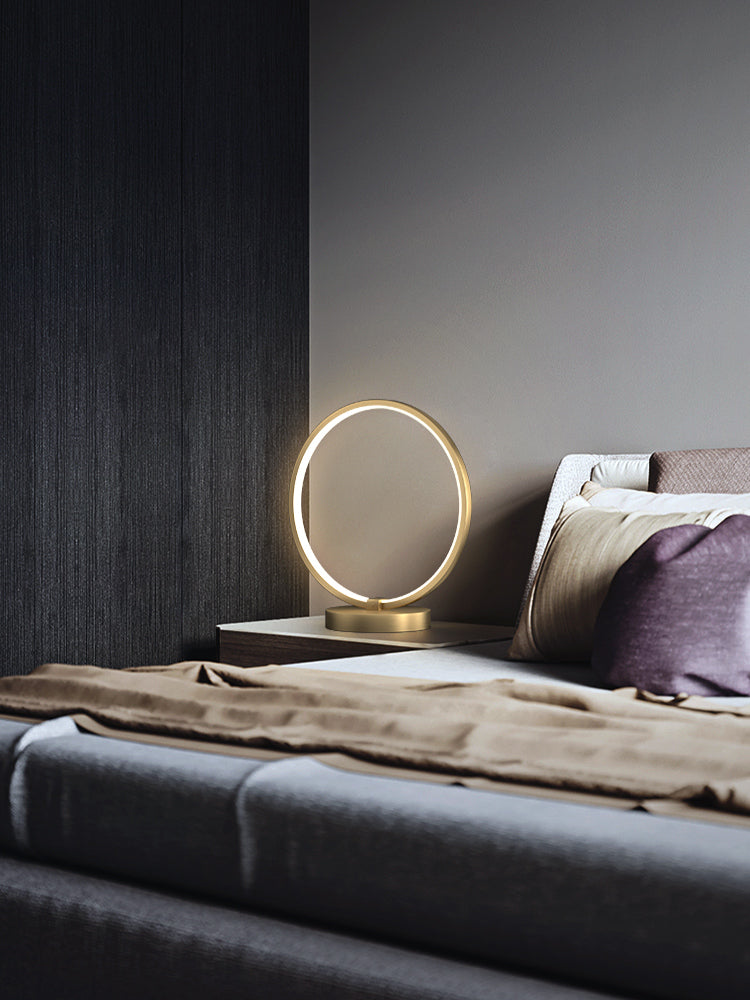 Copper Circle-Broken Circle Table Lamp