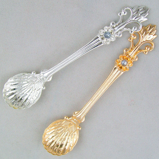 Vintage Look Sugar Spoon-Shell Spoon