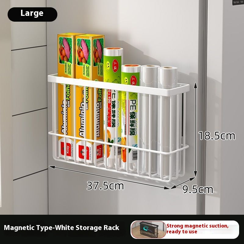 Kitchen Magnetic Storage Rack Basket