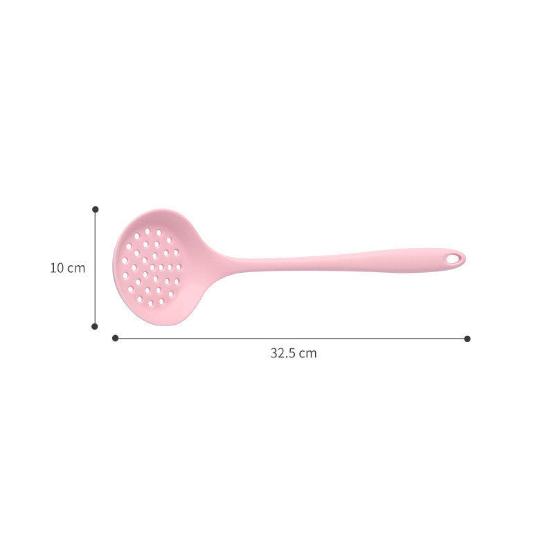 Kitchenware: Green-Pink Silicone Kitchen Utensil Set