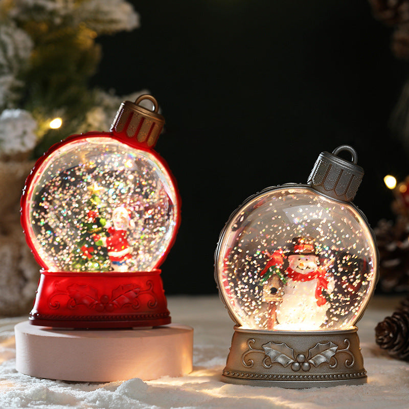 Christmas Decor: Lighted Holiday Snow Globes