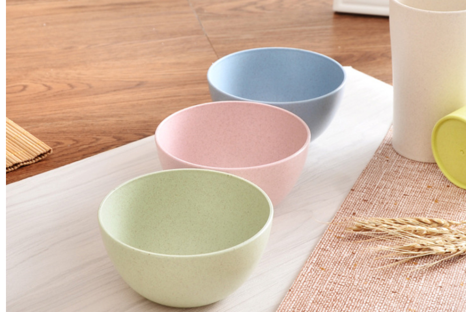 Bowls: Colorful Wheat Straw Prep Bowls