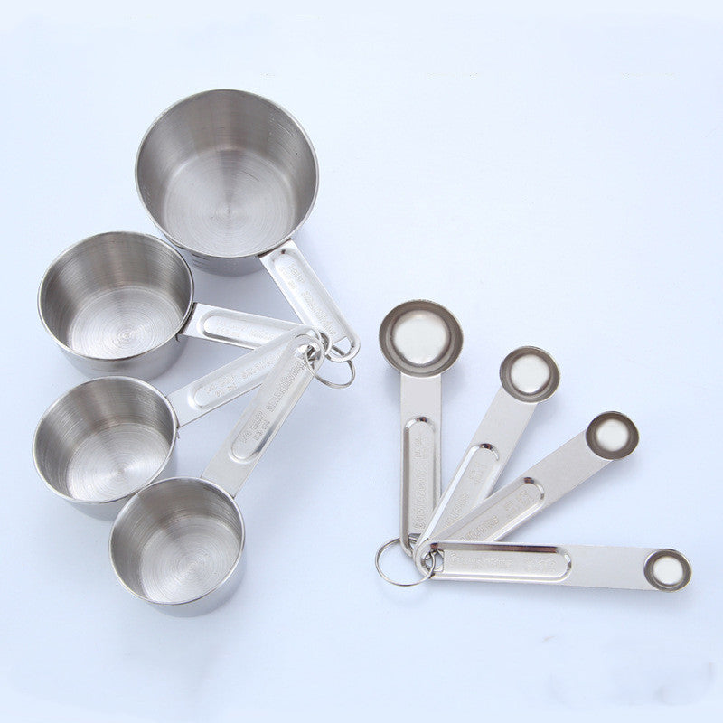 Gold Stainless Steel Measuring Cup & Spoon Sets