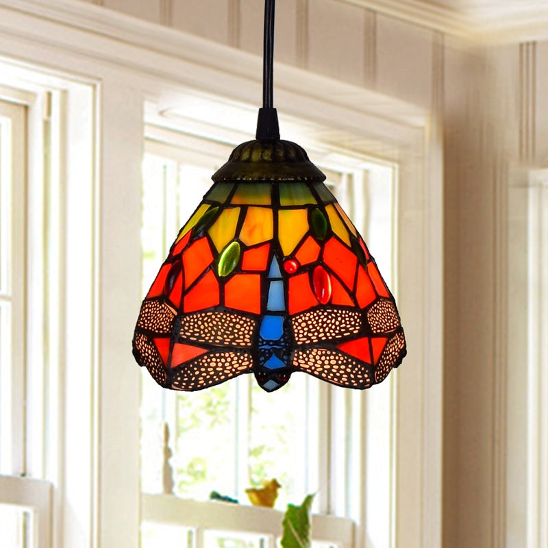 Tiffany Lamp: Stained Glass Pendant Light