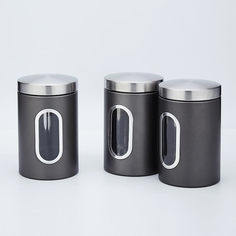 Stainless Steel Kitchen Canisters