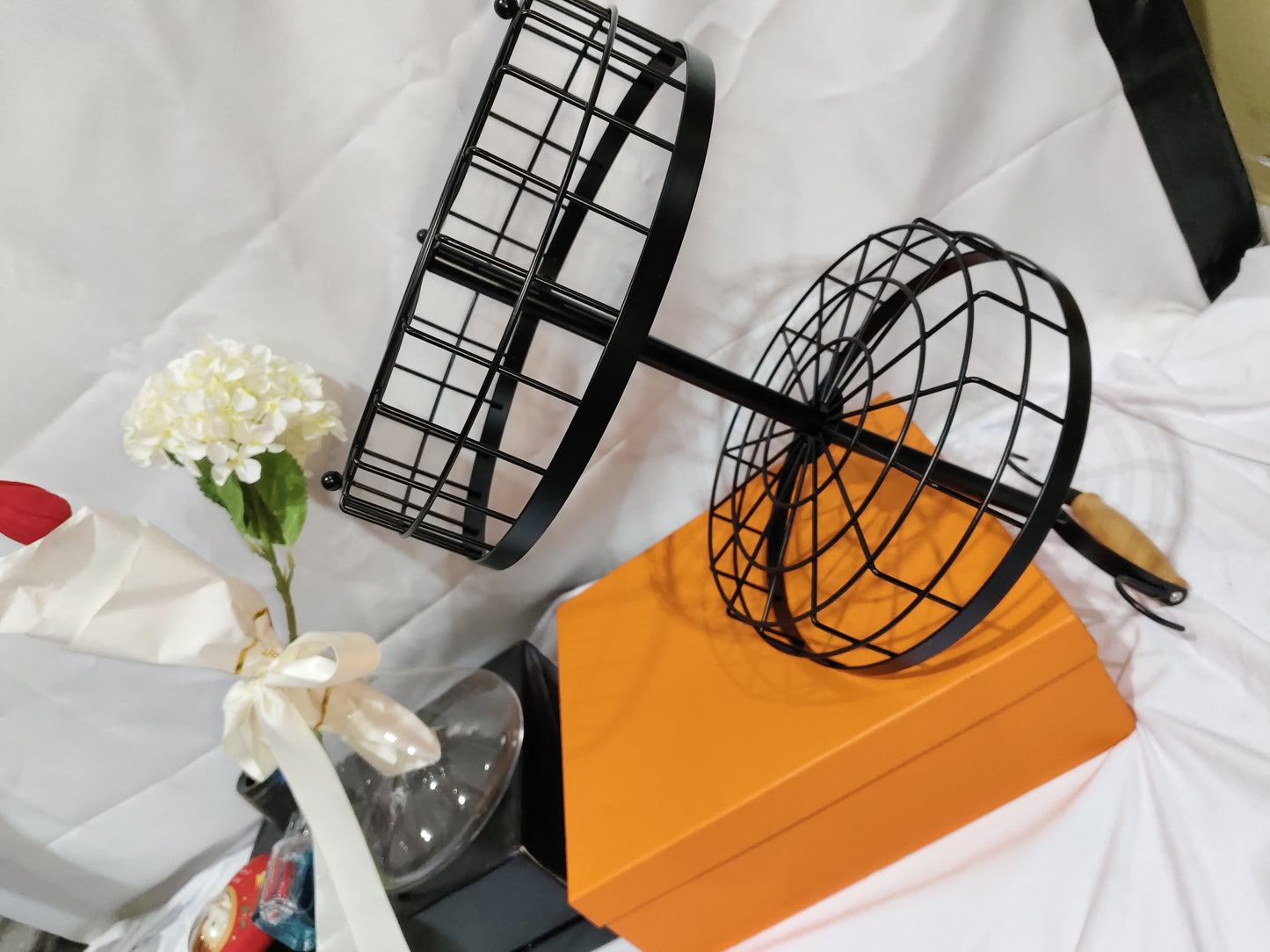 2-Tier Kitchen Fruit Basket with banana hooks