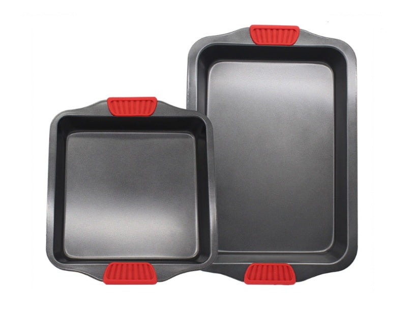 Carbon Steel Baking Tray with Silicone Handles by Binaural