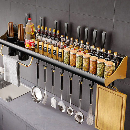 Knife-Utensil Wall Rack w Shelf