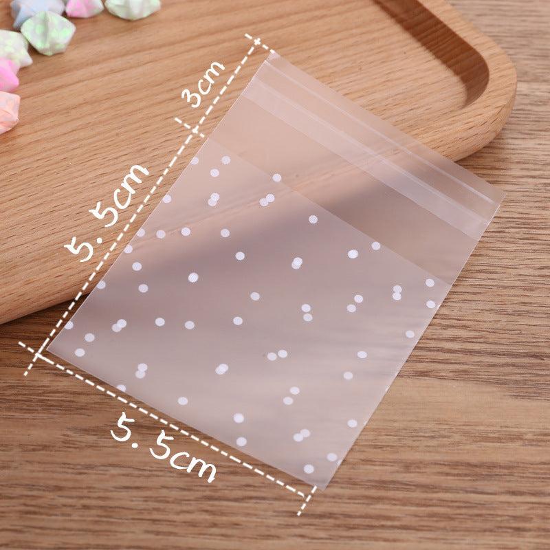 100PC Clear Plastic Snowflake Treat Bags