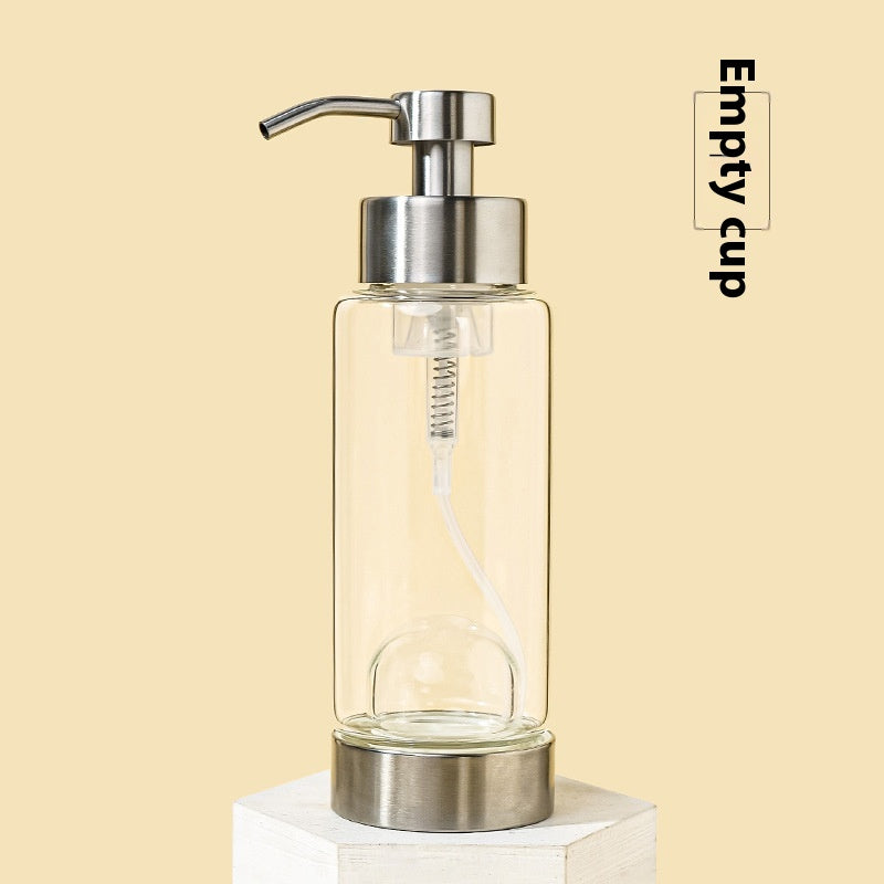 Natural Crystal Gravel Glass Pump Bottle