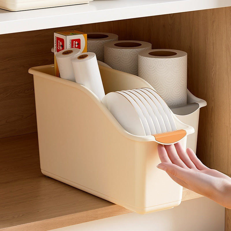 Desktop Storage Box With Wheels Under Sink Organizer For Miscellaneous Items